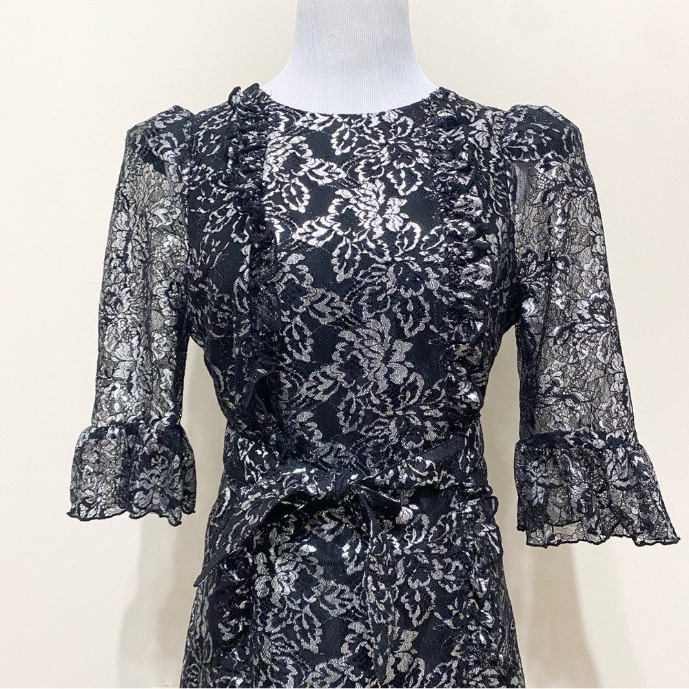 The Vampire’s Wife x H&M Mystique Silver Lace Dress - Picture 3 of 6